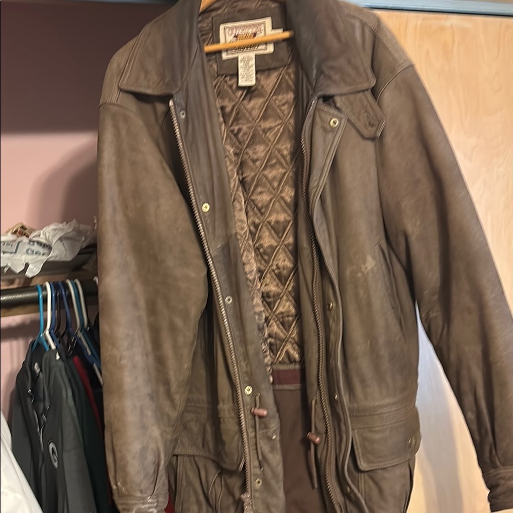 Men's Brown Leather Jacket